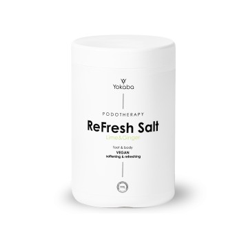 ReFresh Salt Lime&amp;Ginger; Fuß&amp;Körper; Vegan,  weichmachend&amp;erfrischend; Podotherapie Yokaba 1000 g