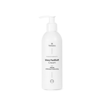Vegane,  hautberuhigende und feuchtigkeitsspendende Fußcreme mit Harnstoff PediSoft Podotherapie Yokaba 240 ml