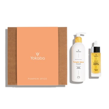 Geschenkset Pumpkin Spice: Creme Pumpkin Spice 240 ml,  Öl Glamour Golden Pearl 30 ml,  Yokaba
