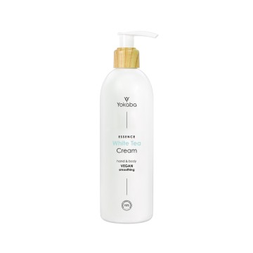 Hand- und Körpercreme mit weißem Tee; glättende vegane Essenz Yokaba 240 ml