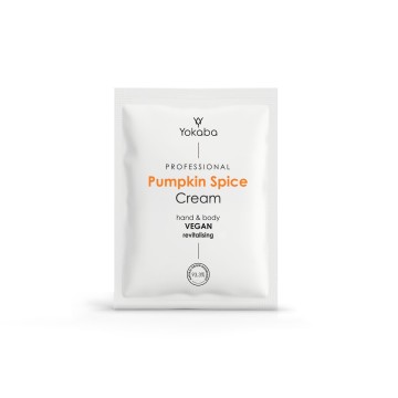 Professionelle vegane Revitalisierungscreme für Hände und Körper mit würzigem Kürbis Yokaba – 2-ml-Beutel