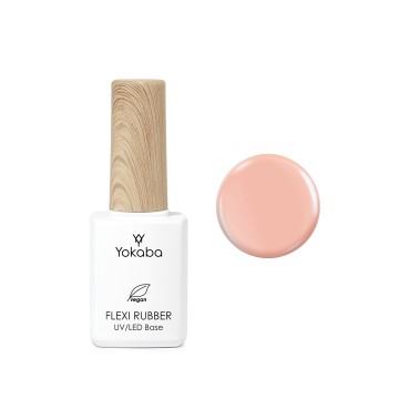 02 Beige Flexi Rubber Base UV/LED-Überlack – Yokaba 7 ml