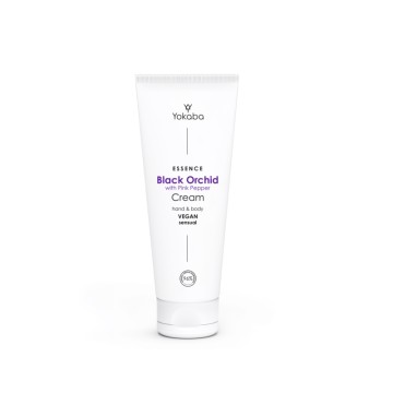 Black Orchid mit rosa Pfeffer Creme Hand&amp;Body vegan ultra feuchtigkeitsspendend Essence Yokaba 75 ml