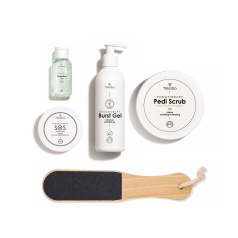 SET S.O.S. PROTECTION GEL 30 ml PEDI SCRUB 300g BURST GEL S.O.S ANOINTMENT