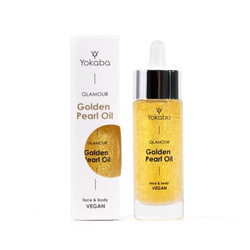 Golden Pearl Oil Glamour Gesicht &amp; Körper; Vegan Yokaba 30 ml