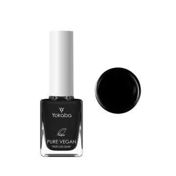 01 Simple Black klassischer Nagellack PURE VEGAN
